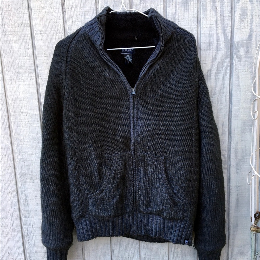 Lined Zip Up Sweater -Buffalo David Bitton